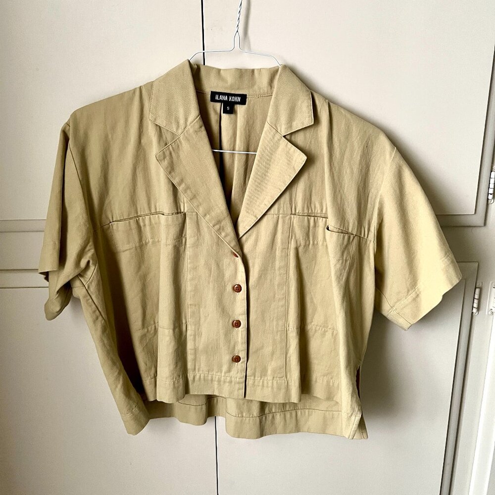 Ilana Kohn Short Sleeve Reed Mapes Shirt Size S